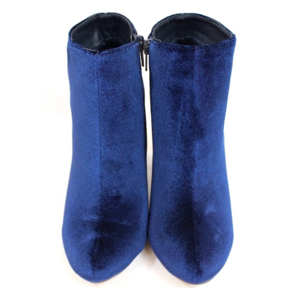 Blue Velvet ankle boots - Picture 3 of 8